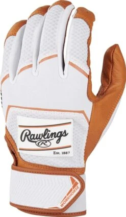Rawlings 2022 Workhorse Youth Batting Gloves - Caramel White