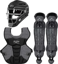 Rawlings 2022 Velo 2.0 Youth Catcher's Set - Black Graphite
