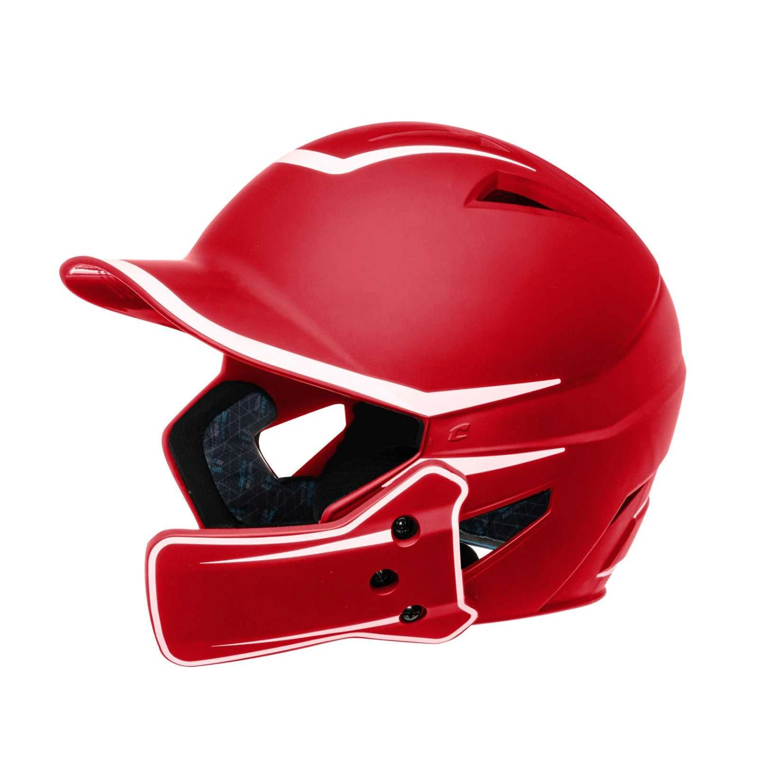 Champro HXM2JG HX Legend Plus 2-Tone Baseball Helmet With Flap - Scarlet White
