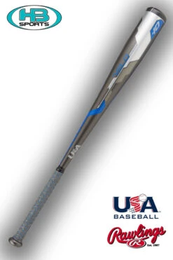 Clearance – Rawlings Velo (-10) Alloy & Composite Youth USA Baseball Bat: US8V10