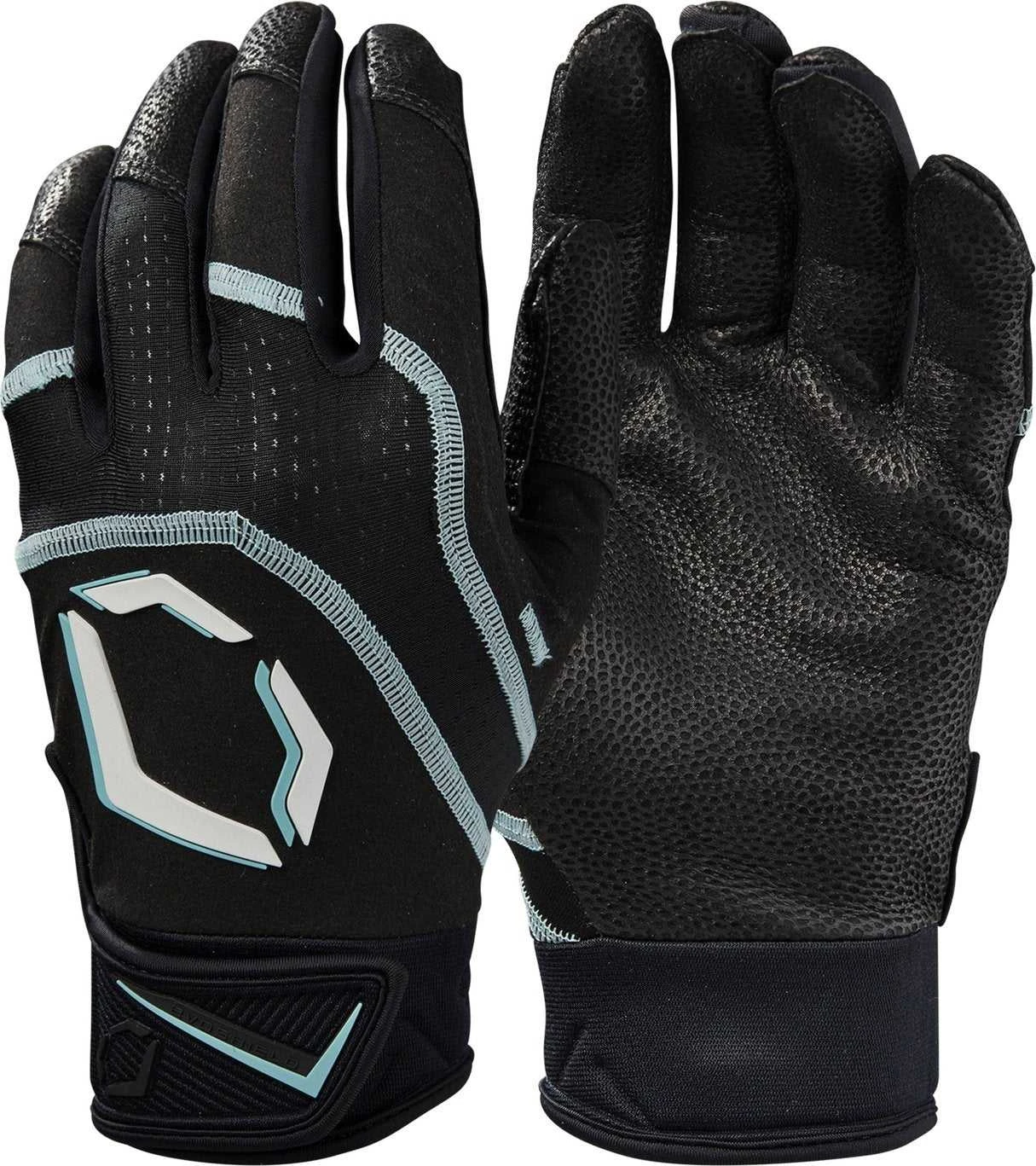 EvoShield Adult Evo Khaos Batting Gloves - Black