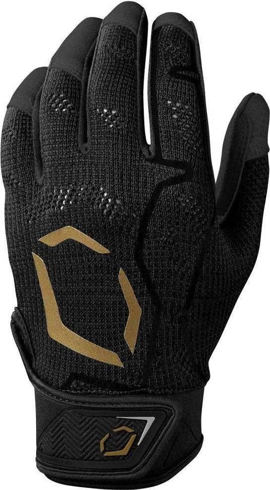 EvoShield Adult Pro-SRZ Batting Gloves - Black - Image 2