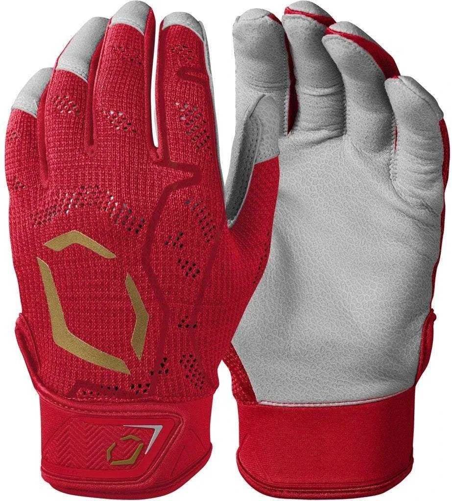 EvoShield Adult Pro-SRZ Batting Gloves - Scarlet