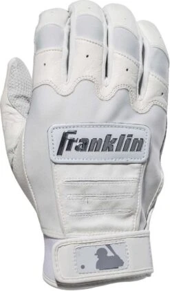 Franklin CFX Pro Chrome Adult Batting Gloves - White