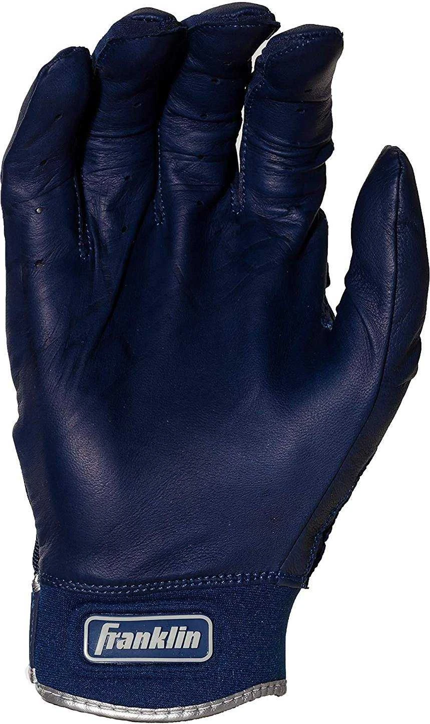Franklin Chrome Powerstrap Adult Batting Gloves - Navy - Image 2