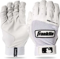 Franklin Classic XT Batting Gloves - White