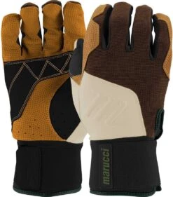 Marucci Blacksmith Full Wrap Batting Glove - Brown Tan