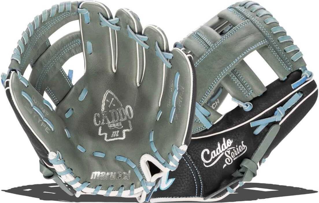 Marucci Caddo Youth Fastpitch 11.00" Utility Glove - Gray Black - Image 3