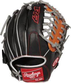 Rawlings 2023 R9 Contour Series 11.50" Infield Glove R9115U-4BT- Black Gold