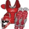 Rawlings 2022 Renegade 2.0 Intermediate Catcher's Set - Scarlet Silver