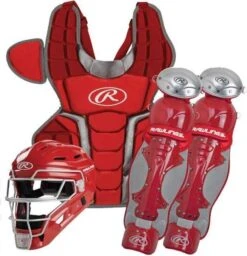 Rawlings 2022 Renegade 2.0 Intermediate Catcher's Set - Scarlet Silver