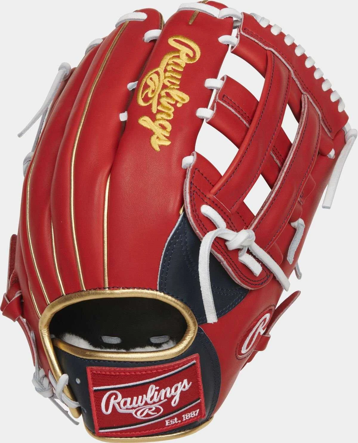 Rawlings 2022 Ronald Acu?ña Jr. Pro Preferred 12.75" Outfield Glove PROSRA13-RH - Cardinal White