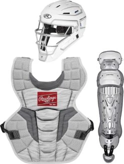 Rawlings 2022 Velo 2.0 Intermediate Catcher's Set - White Silver
