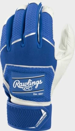 Rawlings 2022 Workhorse Youth Batting Gloves - Royal