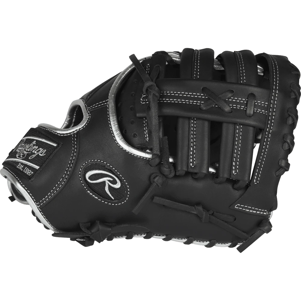 Rawlings Encore 12.00" 1st Base Mitt ECFBM-10B - Black Silver - Image 3