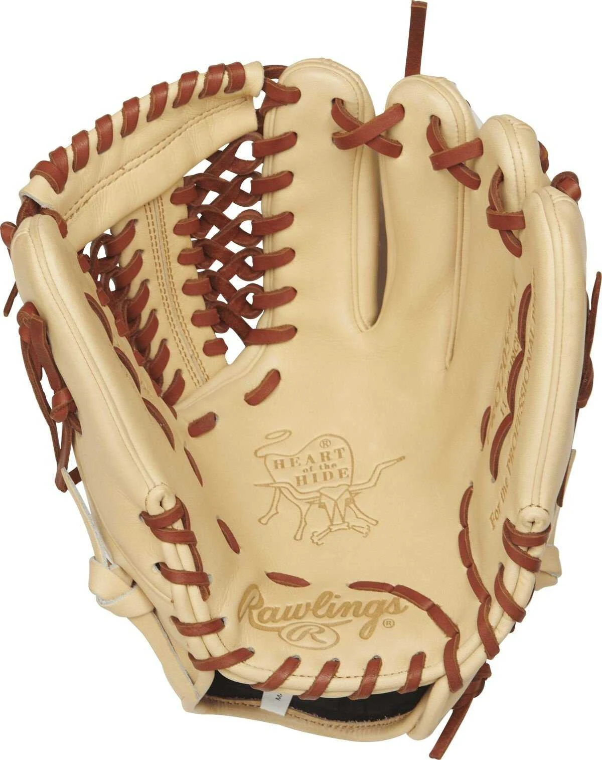 Rawlings Heart Of The Hide 11.75" Modified Trapeze Infield Pitcher Glove PRO205-4CT - Cork Tan - Image 2