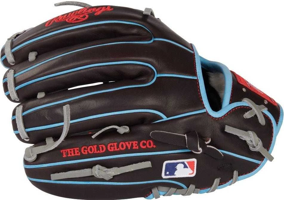 Rawlings Pro Preferred 11.50" Infield Glove PROS314-32MO - Black Columbia Blue - Image 4