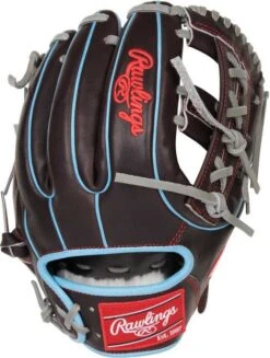 Rawlings Pro Preferred 11.50" Infield Glove PROS314-32MO - Black Columbia Blue