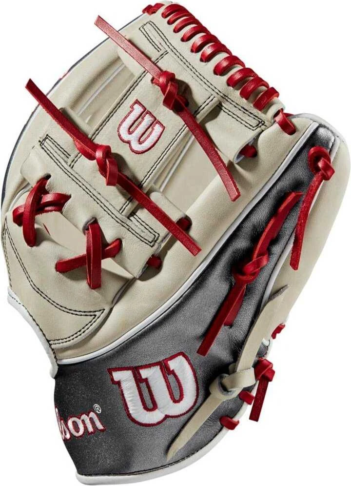 Wilson 2022 A2K 1787 11.75" Infield Glove June 2022 GOTM WBW1008841175 - Silver And Gunmetal Gray - Image 3
