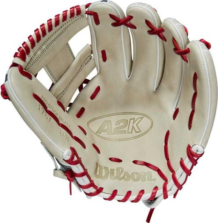 Wilson 2022 A2K 1787 11.75" Infield Glove June 2022 GOTM WBW1008841175 - Silver And Gunmetal Gray - Image 2