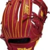 Wilson A2K OA1 GM 11.50" Infield Baseball Glove - Red Yellow