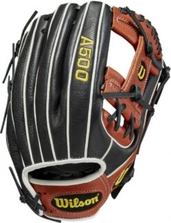 Wilson A500 11.50" Infield Baseball Glove - Black Red