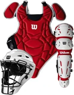 Wilson EZ Gear 2.0 Catcher's Gear Kit - Scarlet